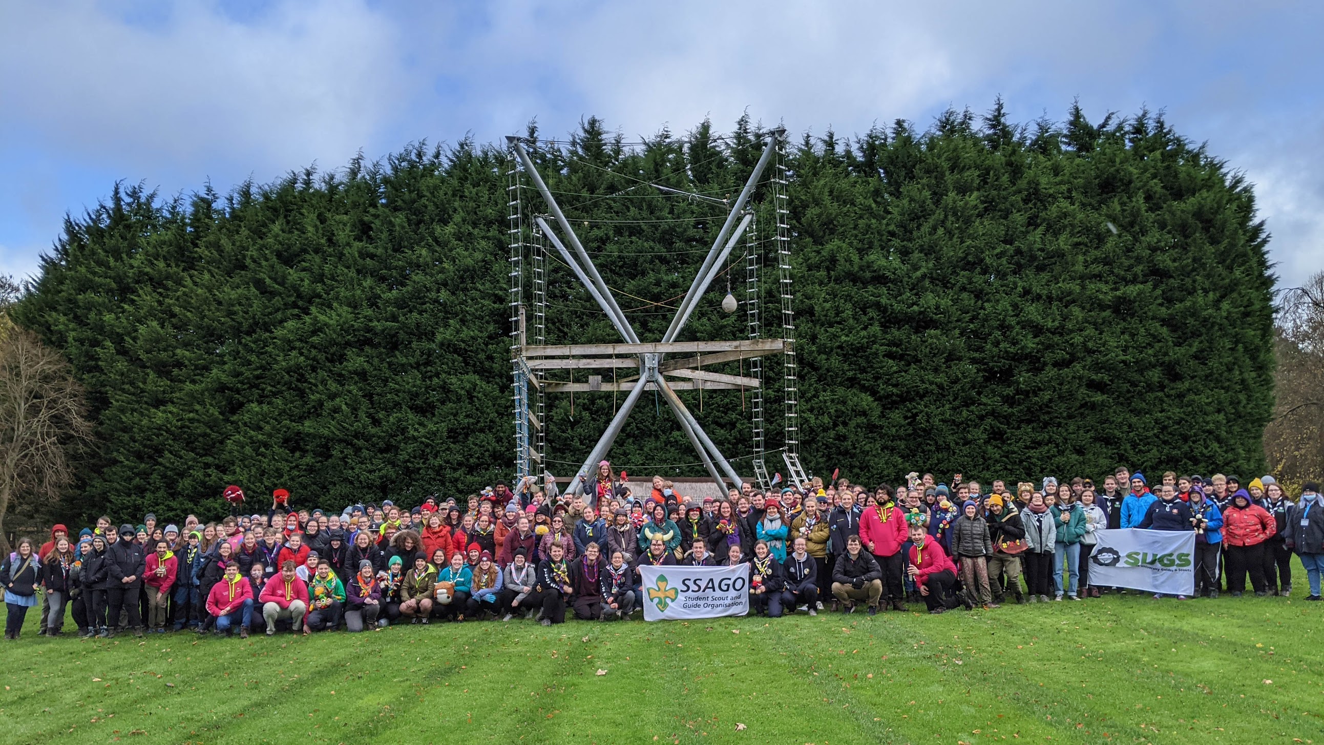 Group photo taken at Viking Rally